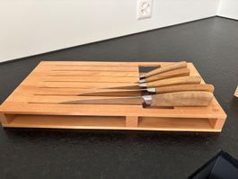 Messerblock für Messer Holz neuwertig