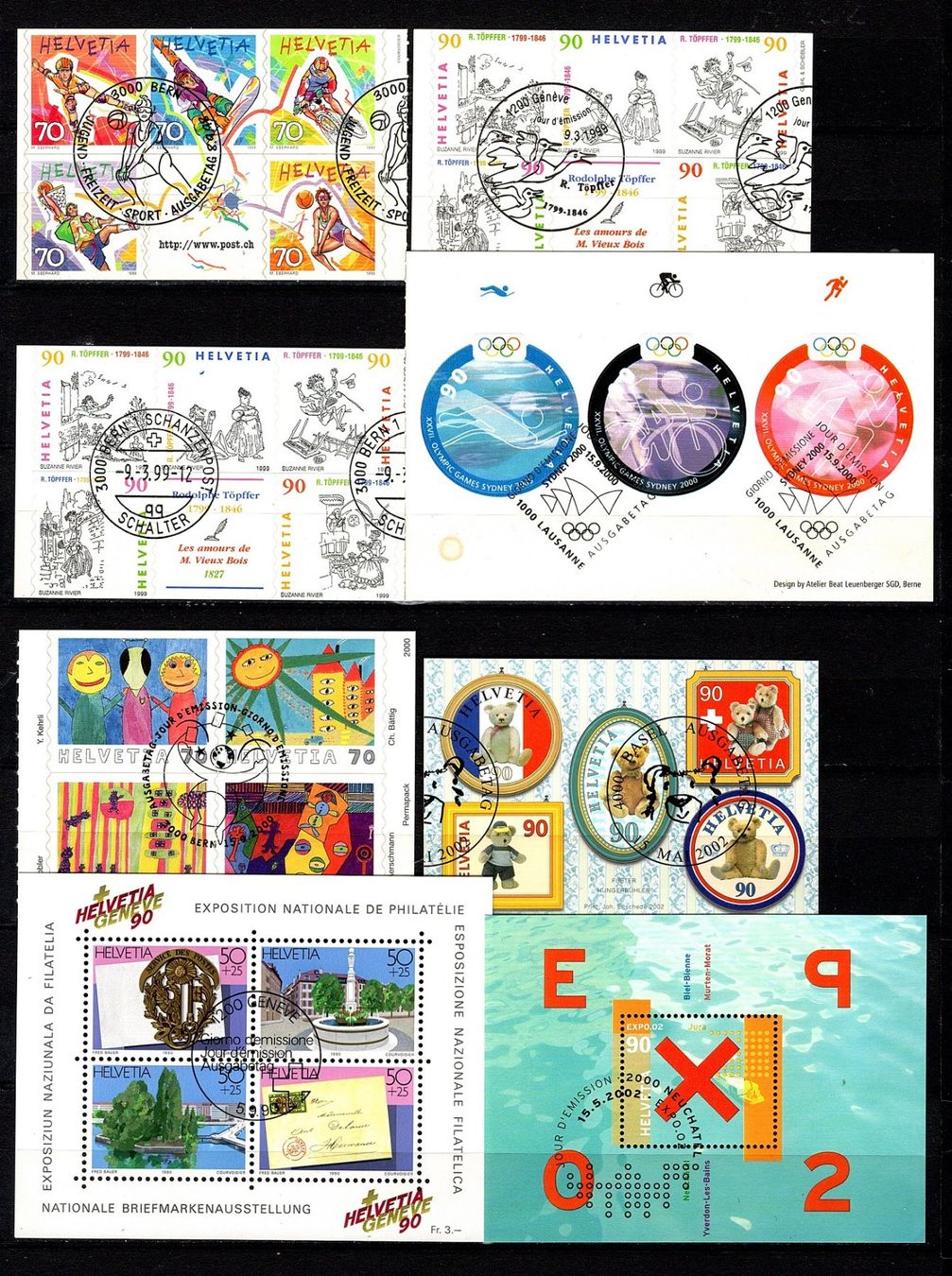 Alle Briefmarken: MH + Block (807) – Gebraucht aus Burgdorf von blinky01