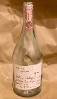 Romano Levi Grappa, leere Grappaflasche von 1990