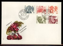 1977, FDC, Volksbräuche (594–598)