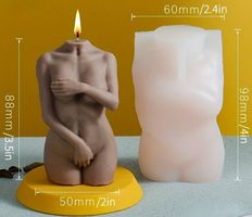 🌟 Vielseitige Silikonform für DIY-Projekte! Frau Figur 💖💫