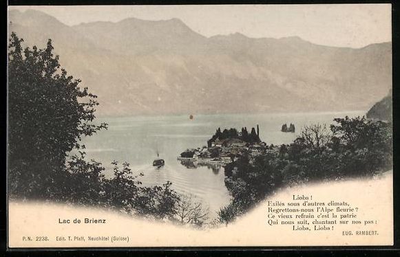 Cartes postales: Brienz /BE, Lac de Brienz, Vue général – D'occasion à Berlin par bartko-reher