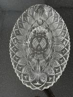 Vintage Glasschale / Servierschale mit 5 Fächer
