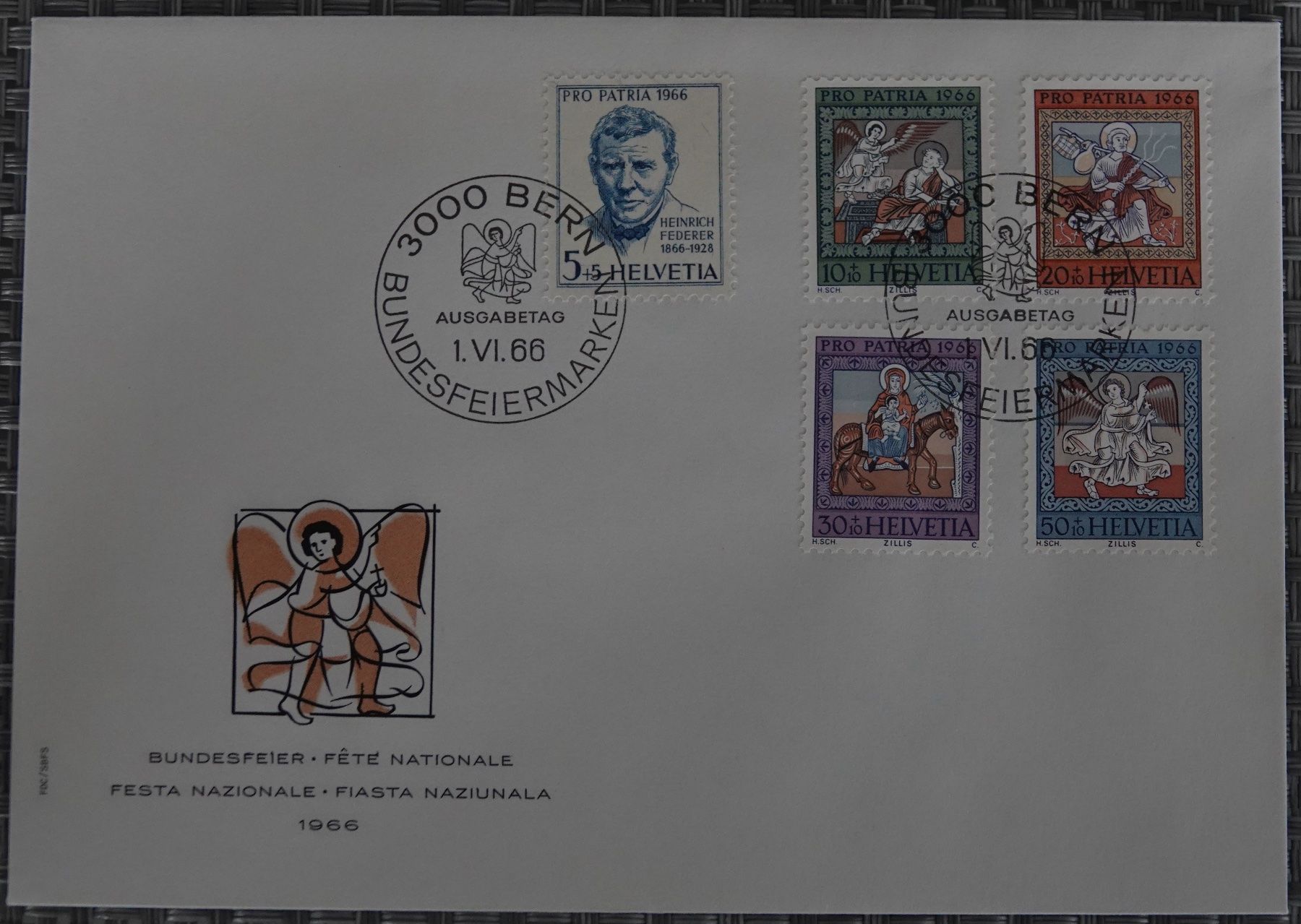 Tutti i francobolli: Pro Patria FDC-Couvert 1966 ET-Gestempelt – Usato da Goldau venduto da Bofi0