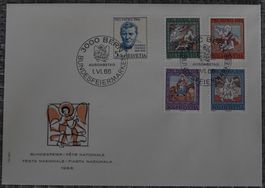 Pro Patria FDC-Couvert 1966 ET-Gestempelt