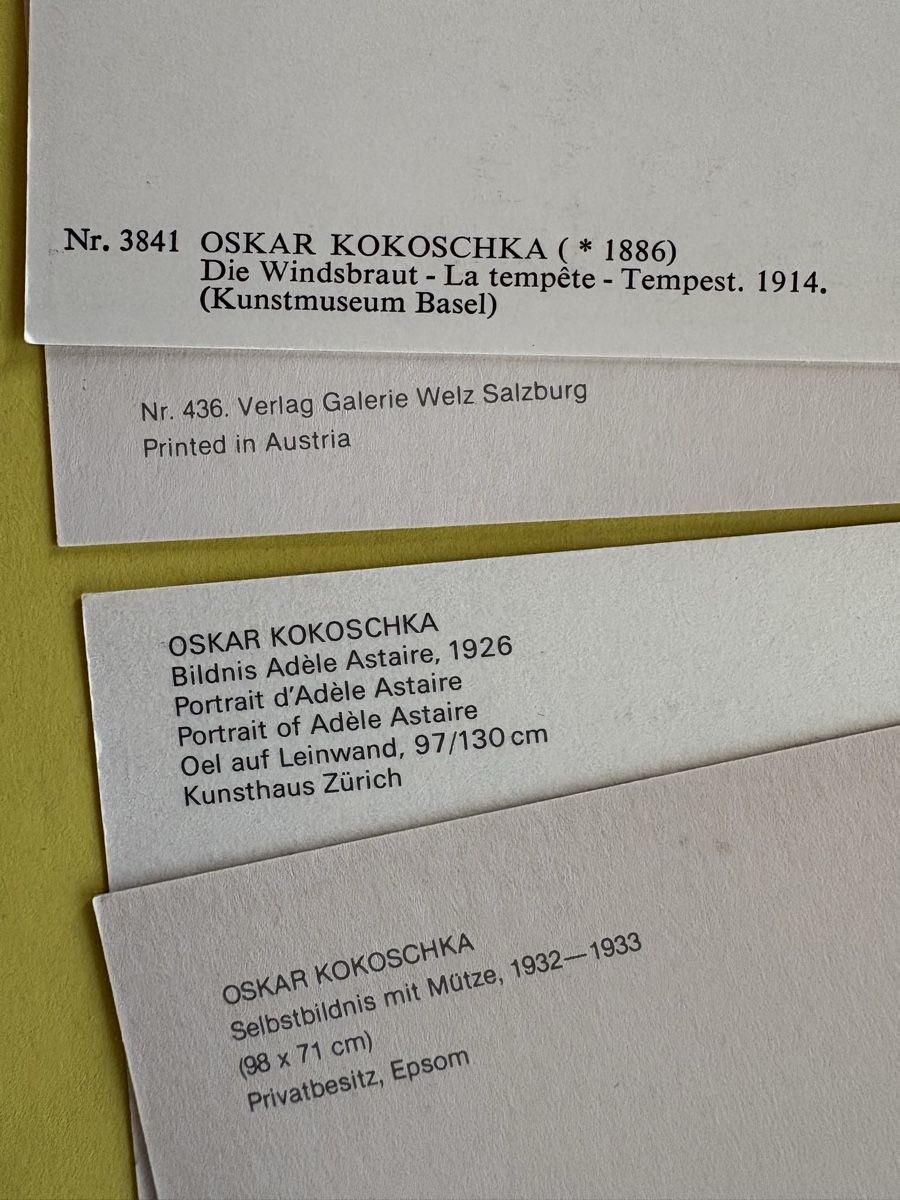 Cartoline postali: AK mit Kunst von Oskar Kokoschka – Usato da Rümlang venduto da Kartenpost1 1