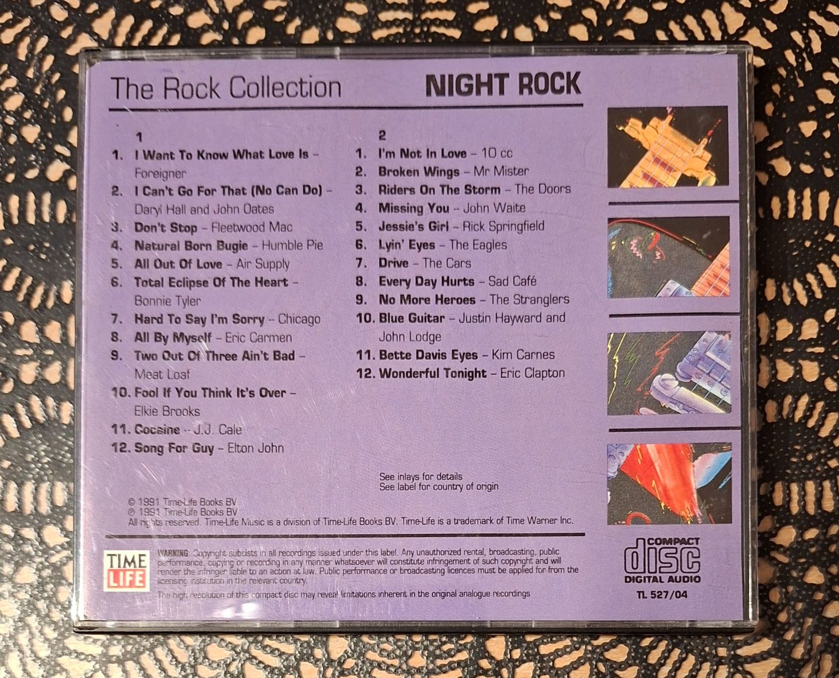 CD: The Rock Collection - Night Rock, Rock Compilation 2CD 1991 – Usato da Schönenberg TG venduto da Gregolino76 1