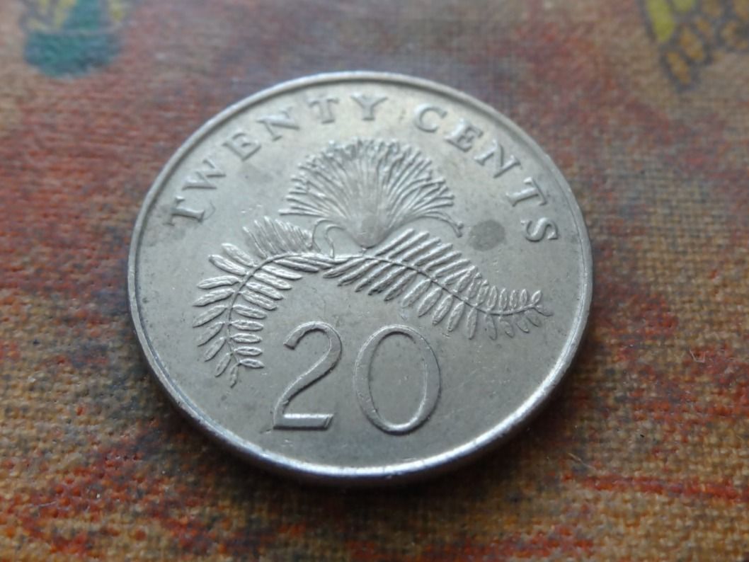 Tutti le monete: SINGAPOUR  20  Cents  1987 – Usato da Romanel-sur-Lausanne venduto da Swift13