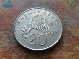 SINGAPOUR  20  Cents  1987