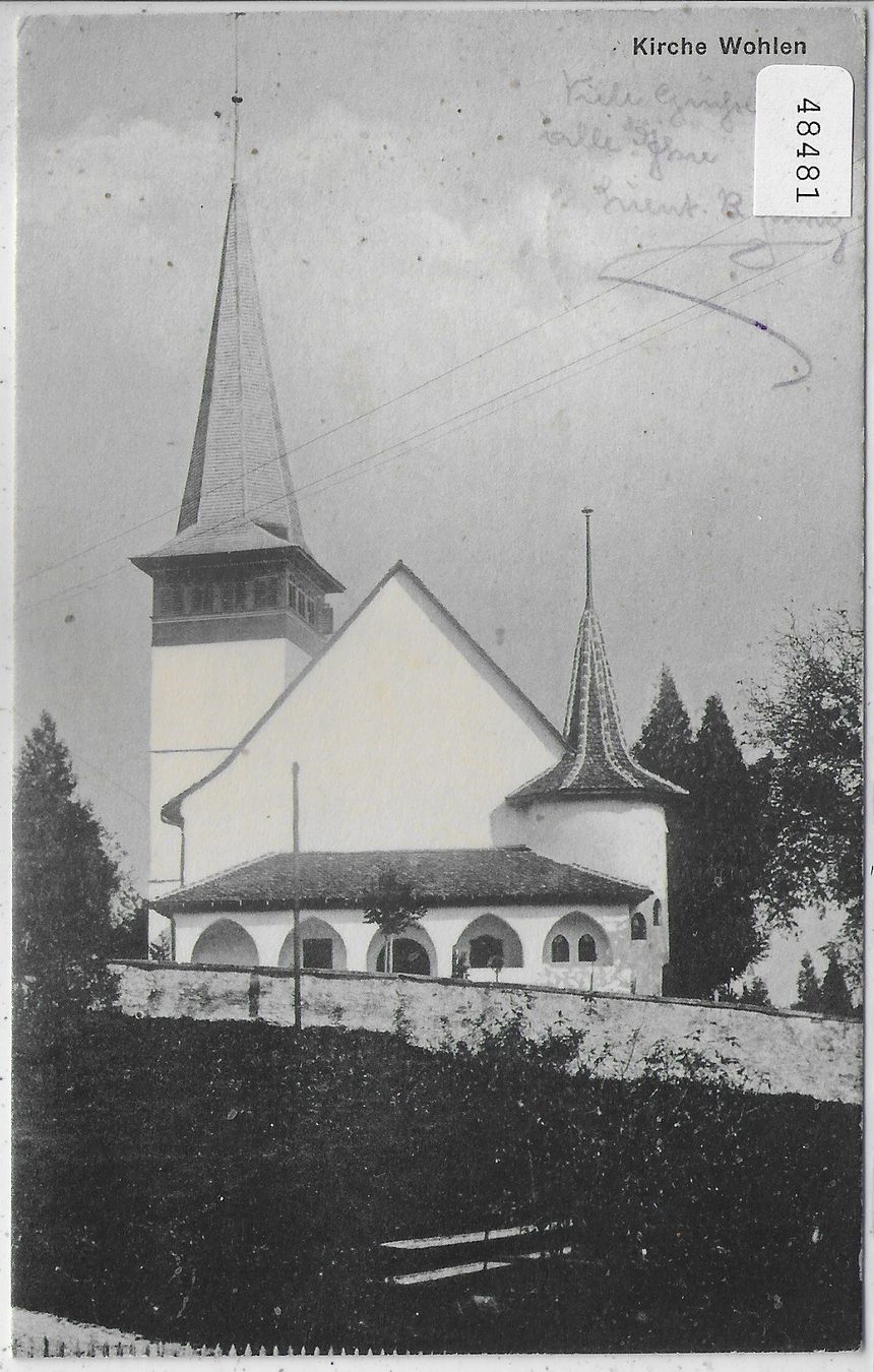 Cartoline postali: Kirche Wohlen Bern – Usato da Ettingen venduto da Kartenplanet