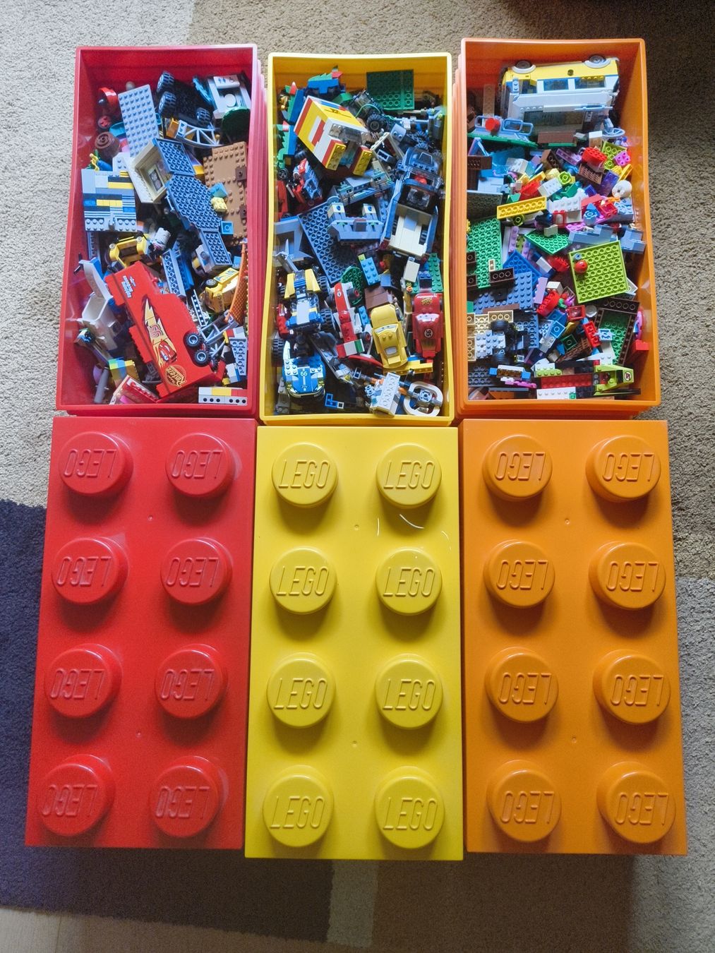 Lego Giocattoli: 3x gefüllte LEGO Boxen – Usato da Uetikon am See venduto da Uetikon