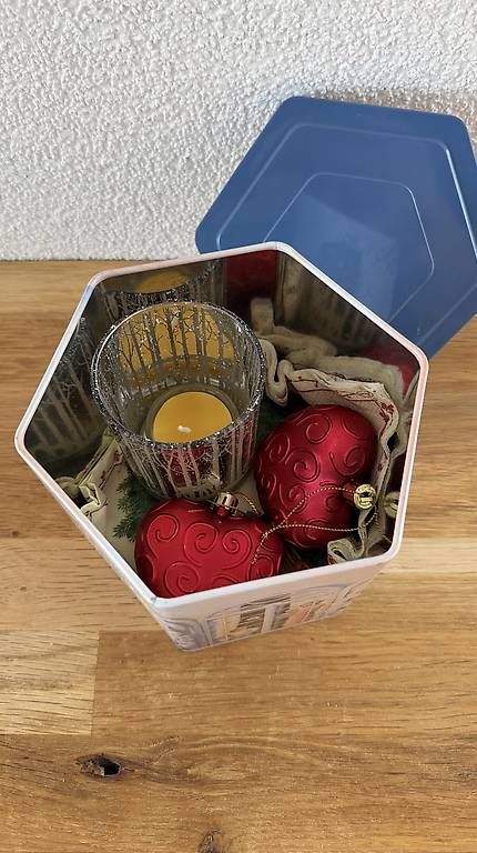 Toutes les décorations: Dekoration Dose mit Kerze  – D'occasion à Abtwil AG par mic_l9gf 1