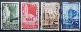 Belgien Kat. 378-381 * 1934 Kat. 30 Euro
