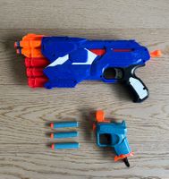Nerf Dual-Strike Blaster Elite und Mini Nerf Pistole