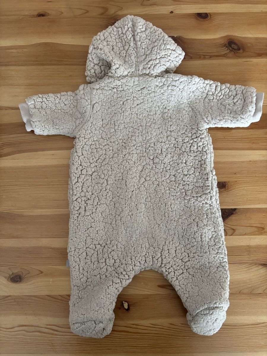 Pagliaccetti: 1x Jumpsuit-Bär, Smile, Gr. 56, hellbraun – Usato da Prêles venduto da 21rena 2