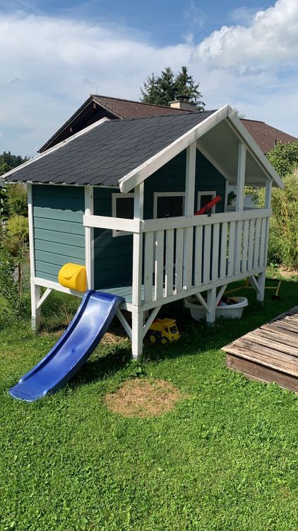 Kinderspielhaus aus Holz für im Garten Kaufen auf Ricardo