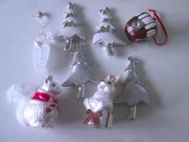 Baumschmuck aus Glas und Kunststoff