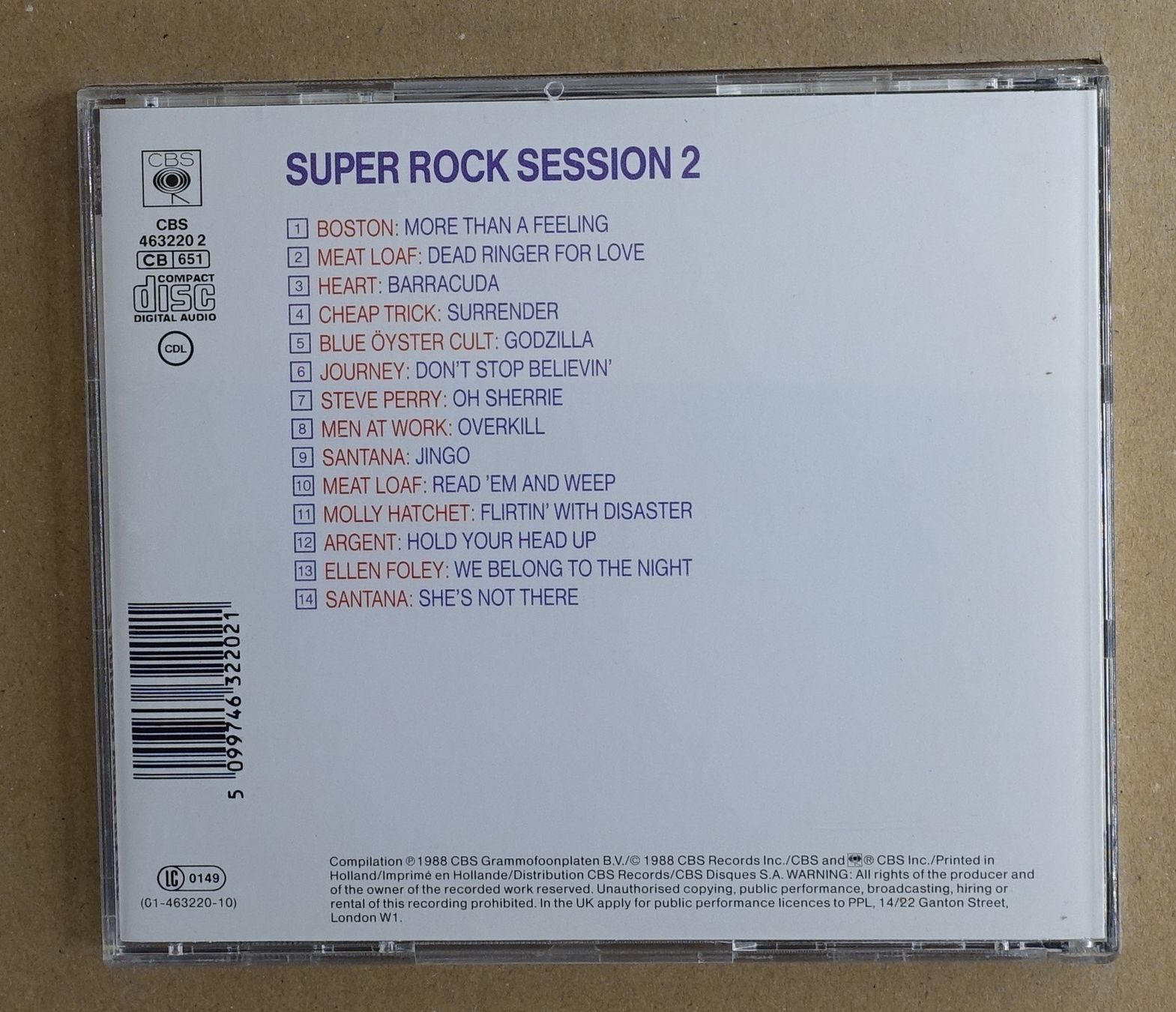 CD: Super Rock Session / 2 - F37 – Usato da Sessa venduto da fraenklishop 1