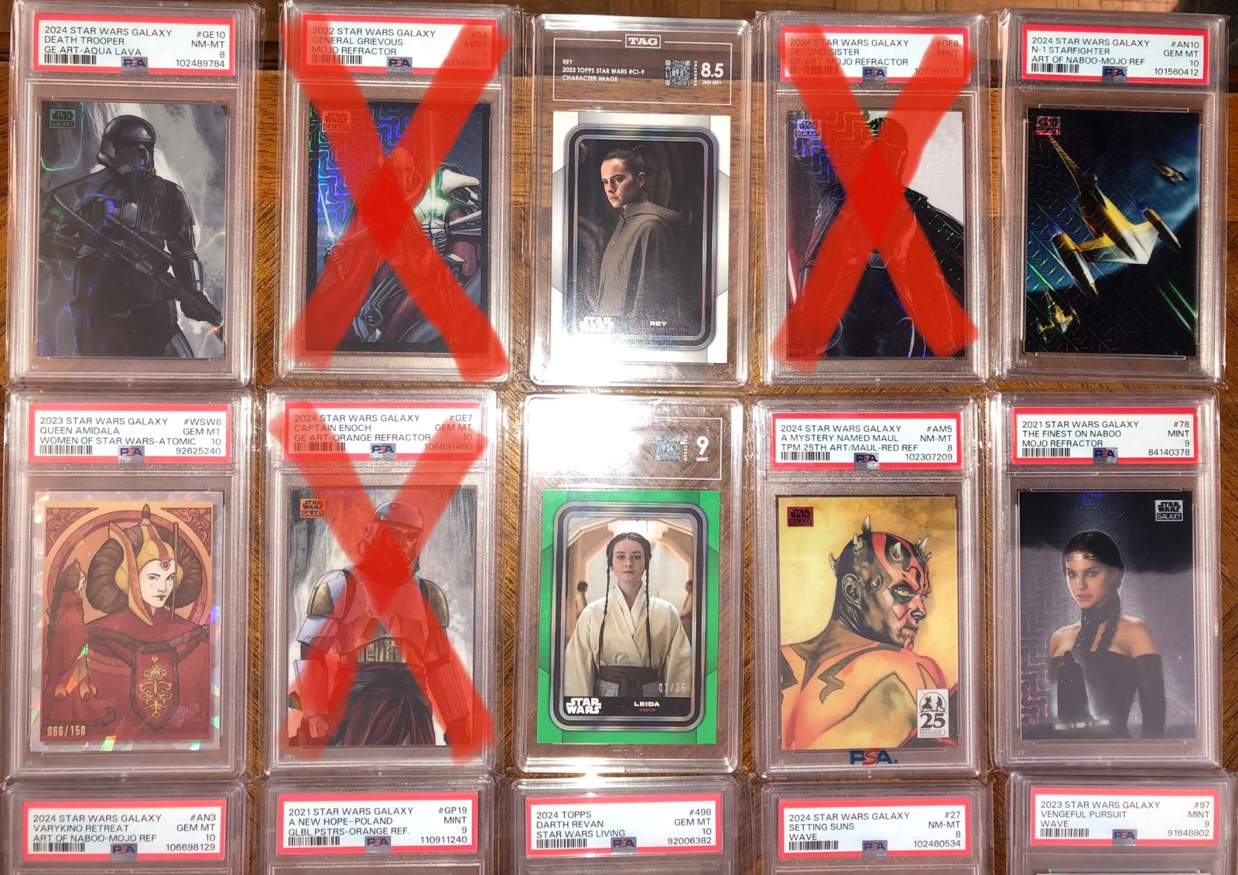 Topps Carte collezionabili: PSA/BGS/CGC Serialized cards Topps Star Wars Chrome Galaxy + – Nuovo (secondo la descrizione) da Corsier GE venduto da SWmoderncards 3