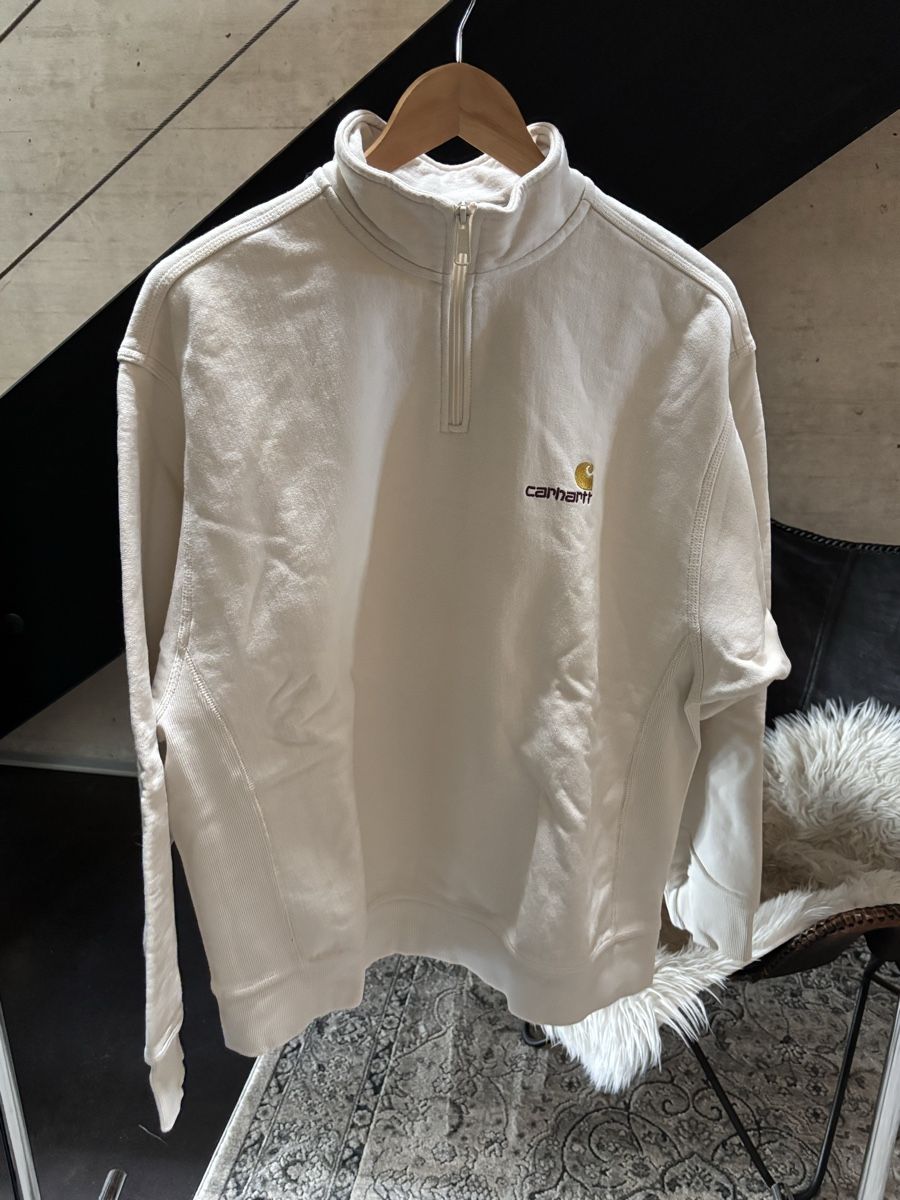 Carhartt Pullover & Sweatshirts: The Carhartt WIP Half Zip American Script Sweatshirt  – Neu (gemäss Beschreibung) aus La Chaux-de-Fonds von joa_jk5g