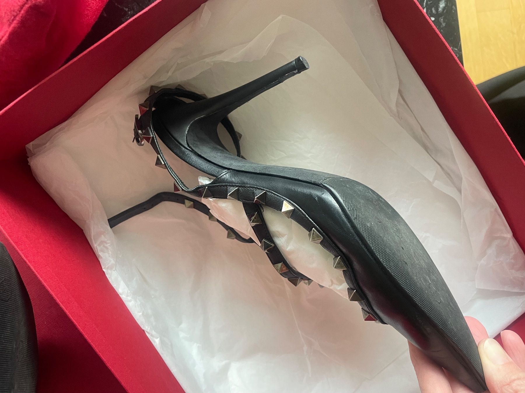 Valentino Scarpe da donna: VALENTINO Rockstud Ankle Strap Pump (10 cm) - Grösse 40 – Usato da Zürich venduto da fabienne1234 6
