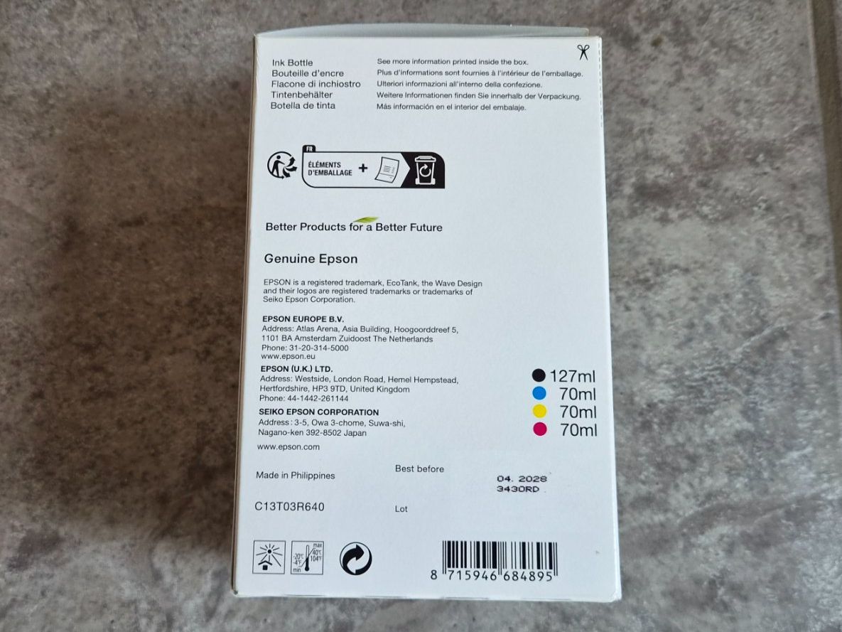 Sonstiges Schreiben & Zeichnen: Epson 102 EcoTank 4-colour Multipack inkl. Box – Neu und originalverpackt aus Kreuzlingen von LeslieBar 2