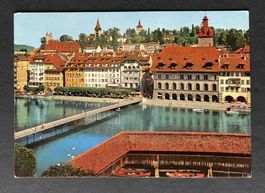 AK Luzern Altstadt Rathaus Museggtürme