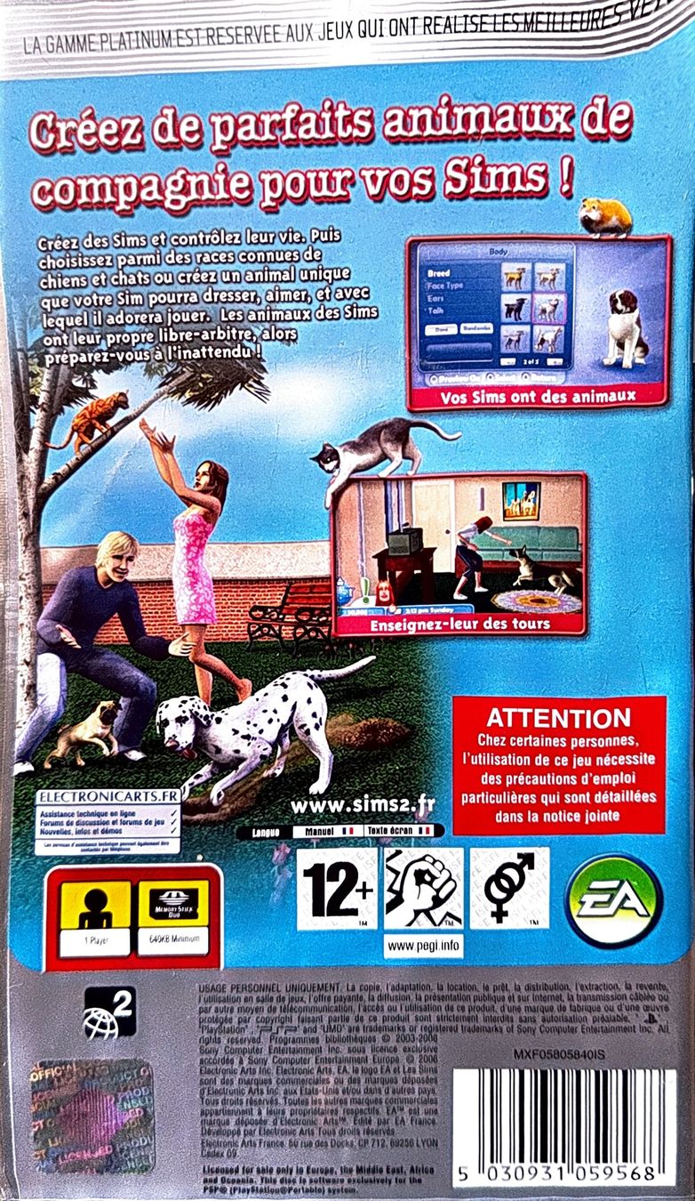 Giochi: Sims 2: Pets (PSP) – Usato da Kaisten venduto da fab_dsy8 1