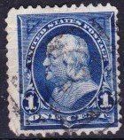 Timbre rare Amérique-USA - Benjamin Franklin 1894 Obl.