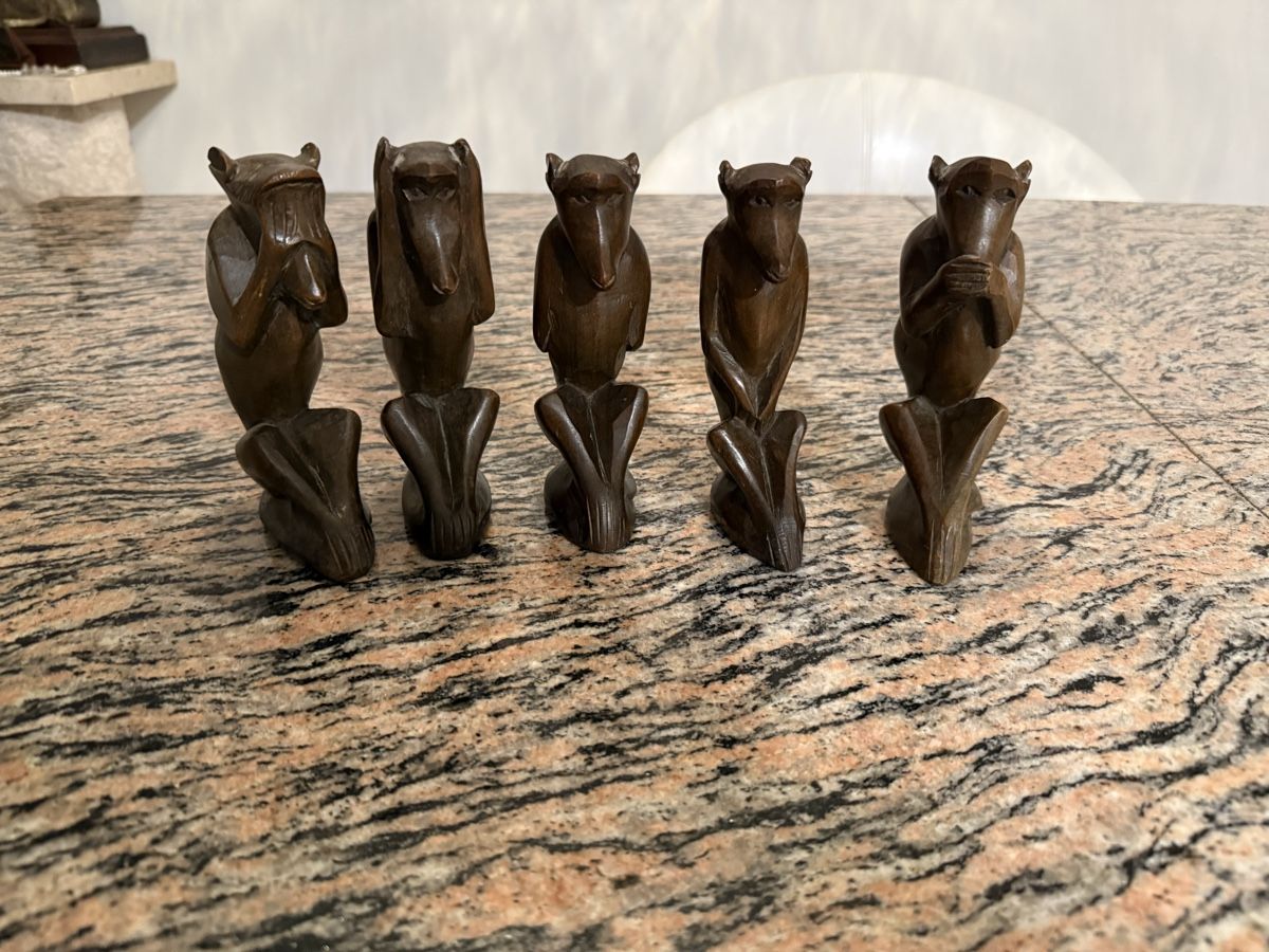 Skulpturen & Statuen: 5 Affen – Gebraucht aus Luzern von chevy7779