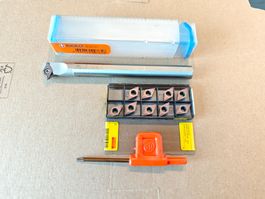 Bohrstange 16mm mit Wendeplatten für Drehbank / CNC