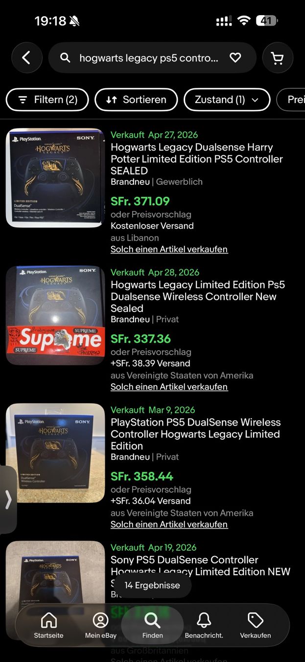 Sony Controller: PS5 DualSense Hogwarts Legacy Limited Edition Controller Rar – Nuovo e nell'imballaggio originale da Männedorf venduto da bir_gt85 6