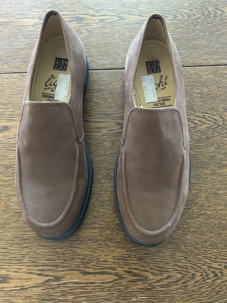 Herrenschuhe: Herren Schuhe Grösse 42 braun Leder – Neu und originalverpackt aus Zürich von famsoldera