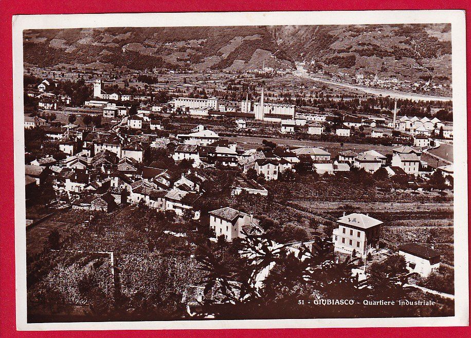 Cartoline postali: GIUBIASCO QUARTIERE INDUSTRIALE – Usato da Grüningen venduto da Kartensammler