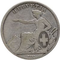 Schweiz 2 Franken 1863