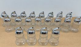 10x Neue Zuckerstreuer Glas