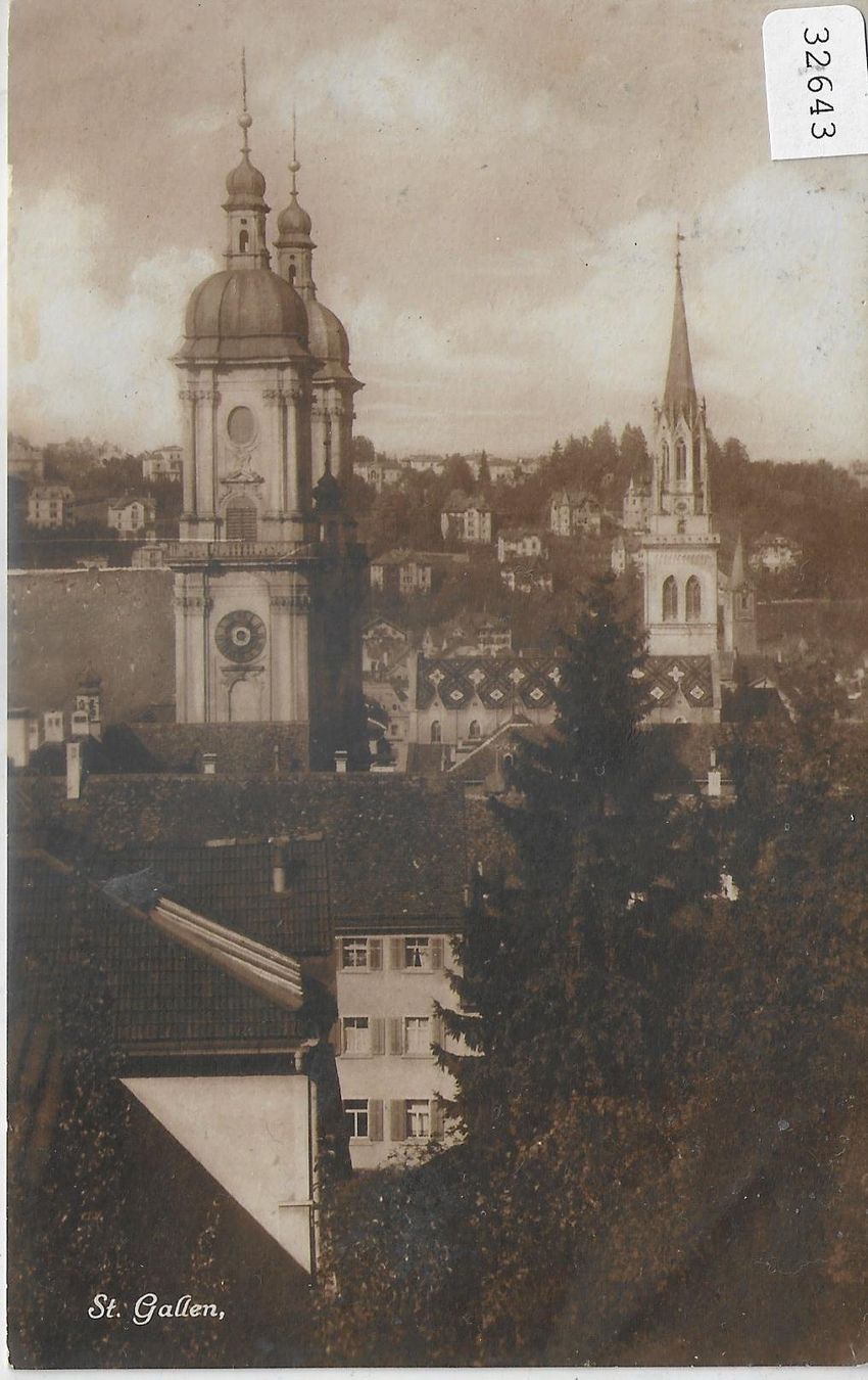 Ansichtskarten: St. Gallen - Kirchtürme – Gebraucht aus Ettingen von Kartenplanet