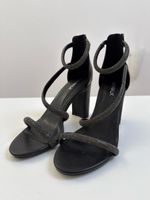 Catwalk High Heels Sandaletten schwarz mit Strass neu