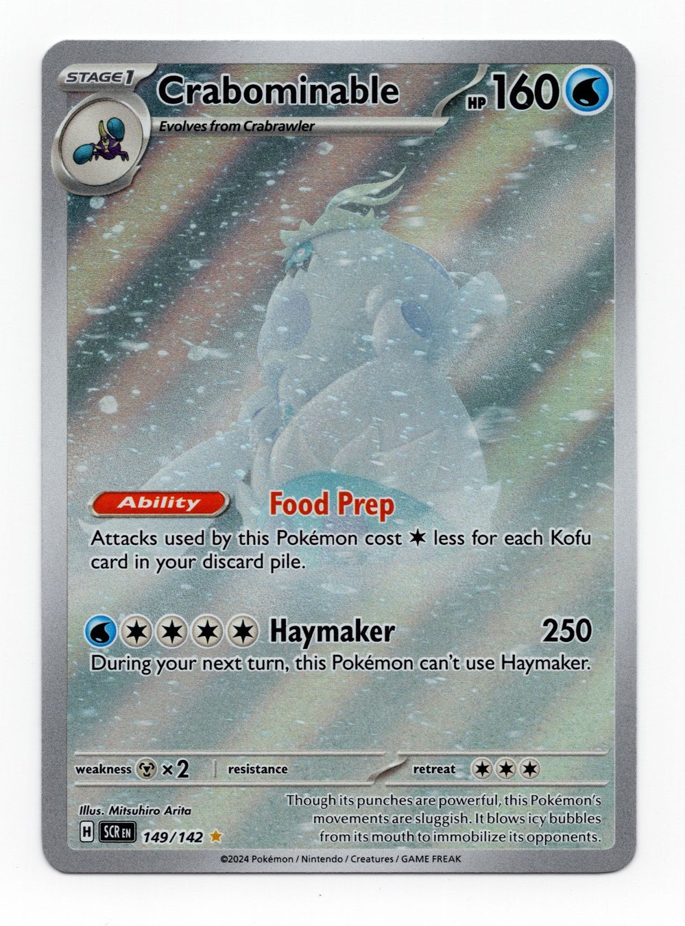 Pokémon Carte collezionabili: Crabominable 149/142 Stellar Crown Illustration Englisch – Nuovo (secondo la descrizione) da Oberglatt ZH venduto da DSGS37
