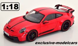 PORSCHE 911 (992) GT3 2022 rot 1:18 von MAISTO