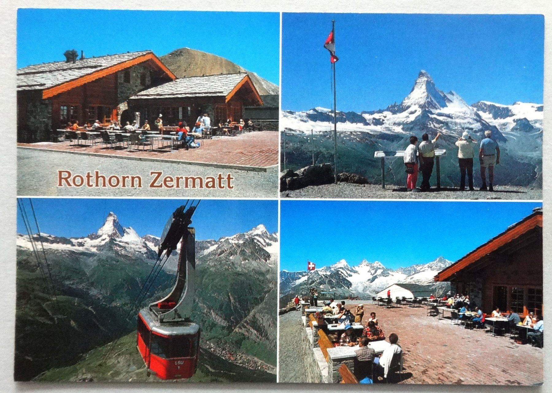 Ansichtskarten: Rothorn 3103 m ob Zermatt – Gebraucht aus Fétigny von Billy2miny