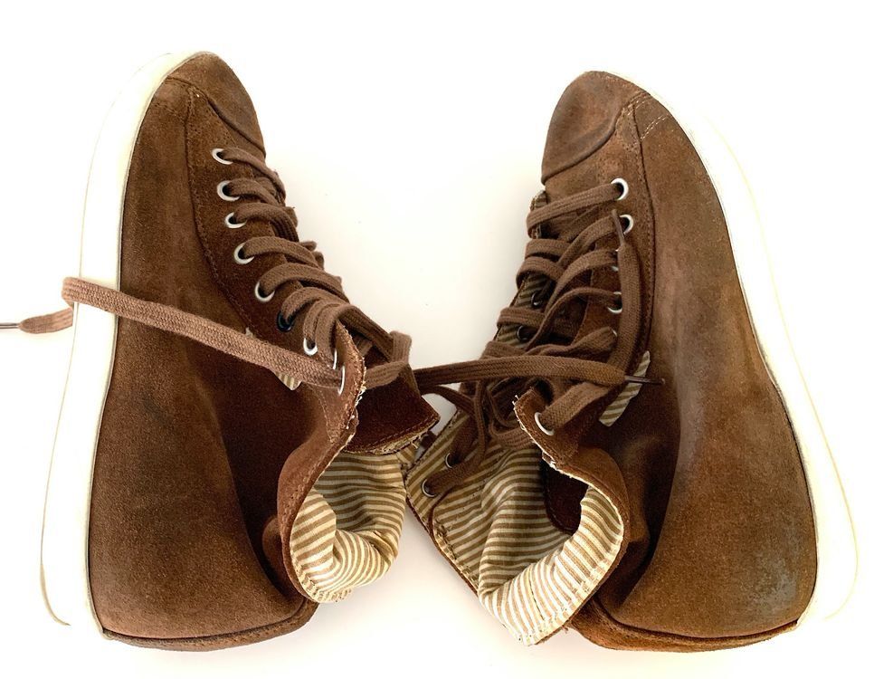 Scarpe da uomo: Chaussures daim cuir made in ITALY – Usato da Orsieres venduto da IndianaJones50a 2