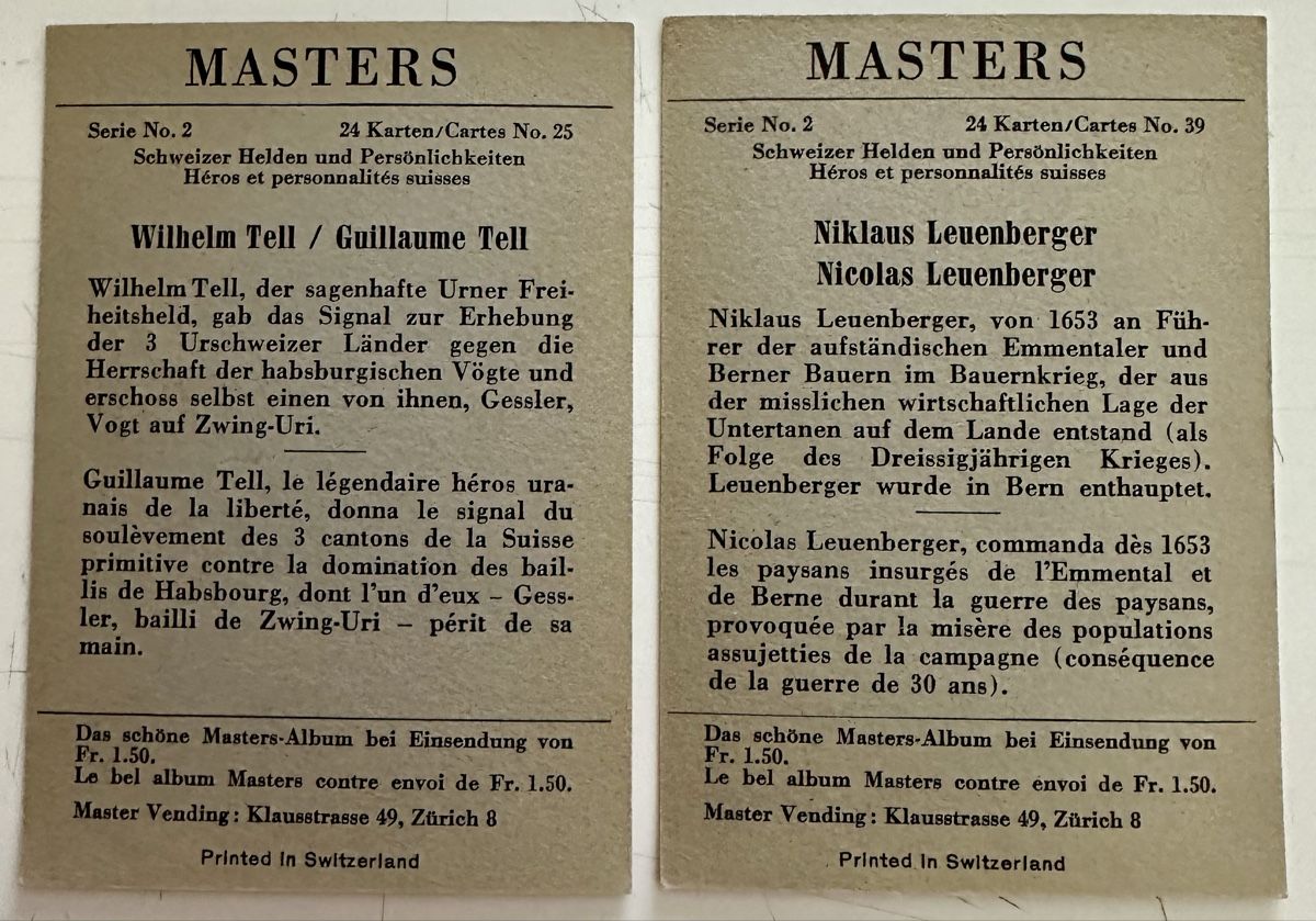Cartes à collectionner: Masters / Bilder zu Album  – D'occasion à Duebendorf par Fczfanrobi 1