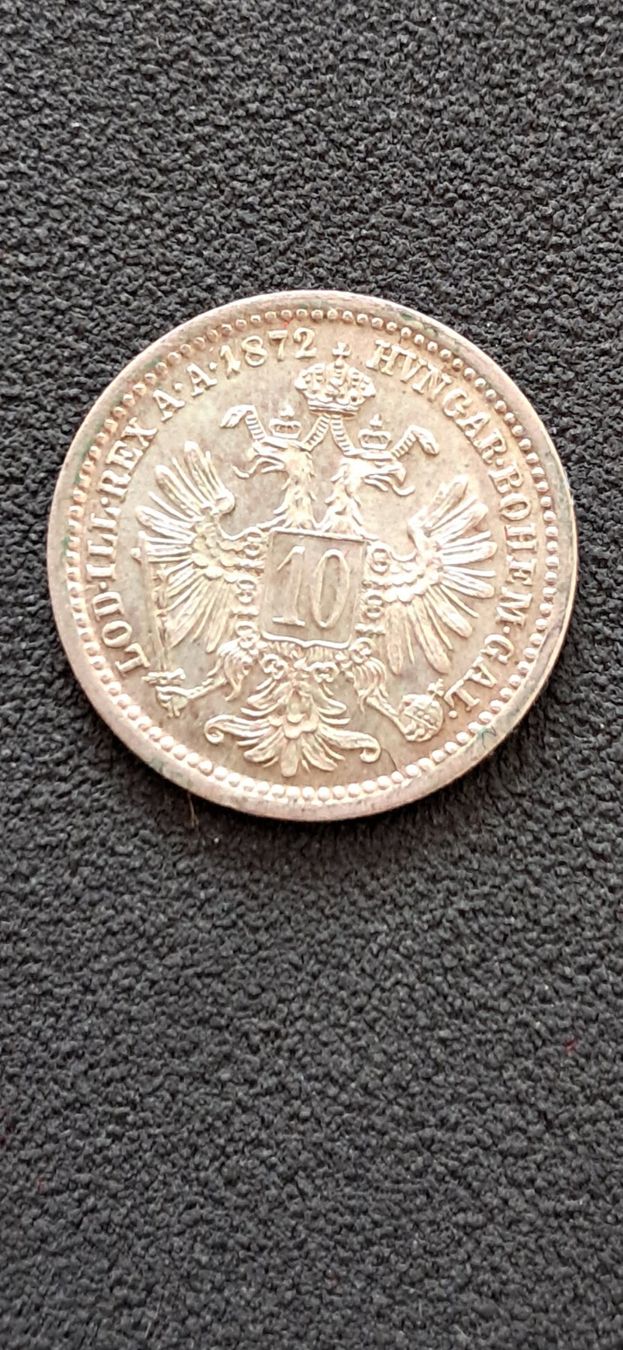Toutes les monnaies: Austria 10 Kreuzer 1872 – D'occasion à Lufingen par E-Auktion 1
