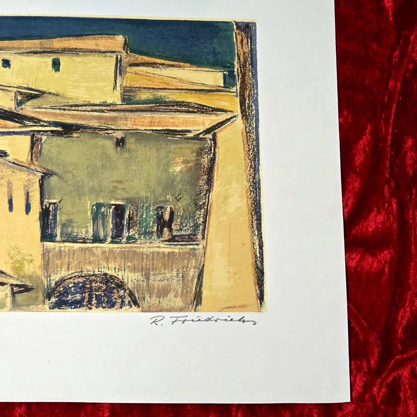 Grafiken & Lithographien: Original-Lithografie - Architekturkomposition - handsigniert – Gebraucht aus Reinach BL von Pendling 3