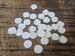 lego 4150 lot de 30 pièces White Tile, Round 2 x 2