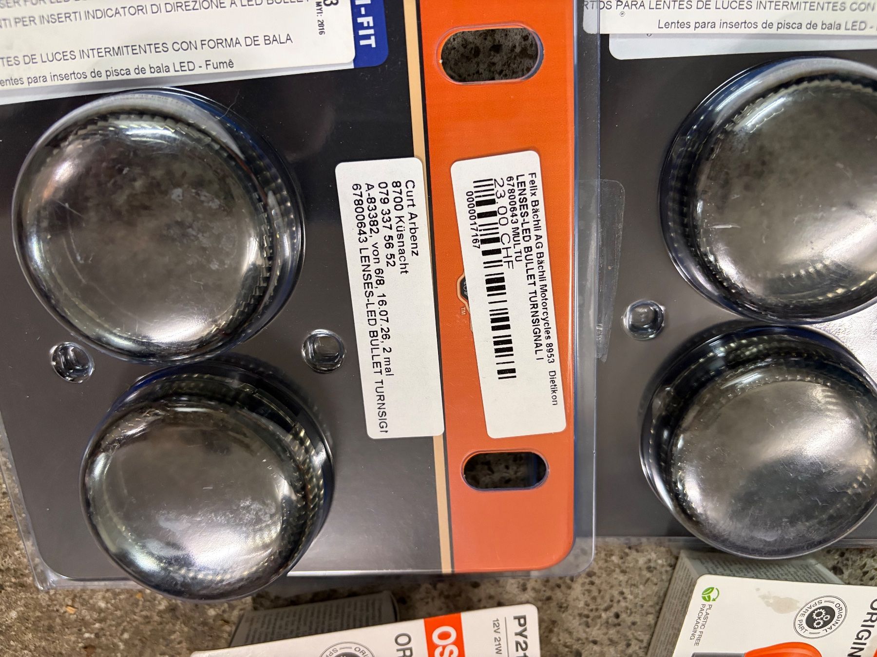 Harley-Davidson Tutti i ricambio per moto: Blinker Satz 'smoke' fuer neuere Harleys – Nuovo e nell'imballaggio originale da Küsnacht ZH venduto da apeman63 1