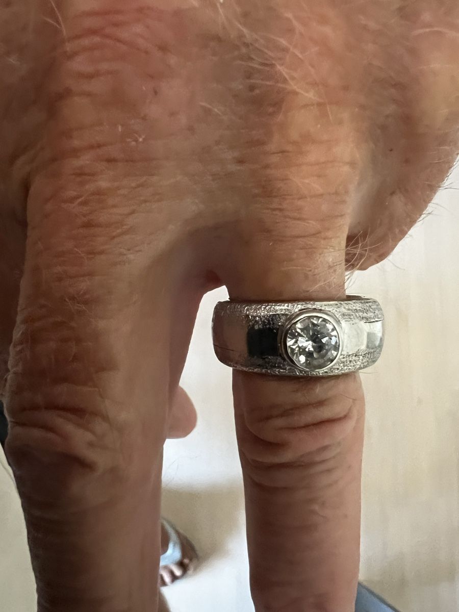 Anelli: Goldring 24 Karat Natur Diamond 1.57 Karat( Brillant ) – Usato da Steinmaur venduto da Mandy.Steinbruch1953 1