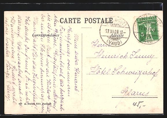 Cartes postales: AK Ballaigues / VD, Pension Maillefer – D'occasion à Berlin par bartko-reher 1