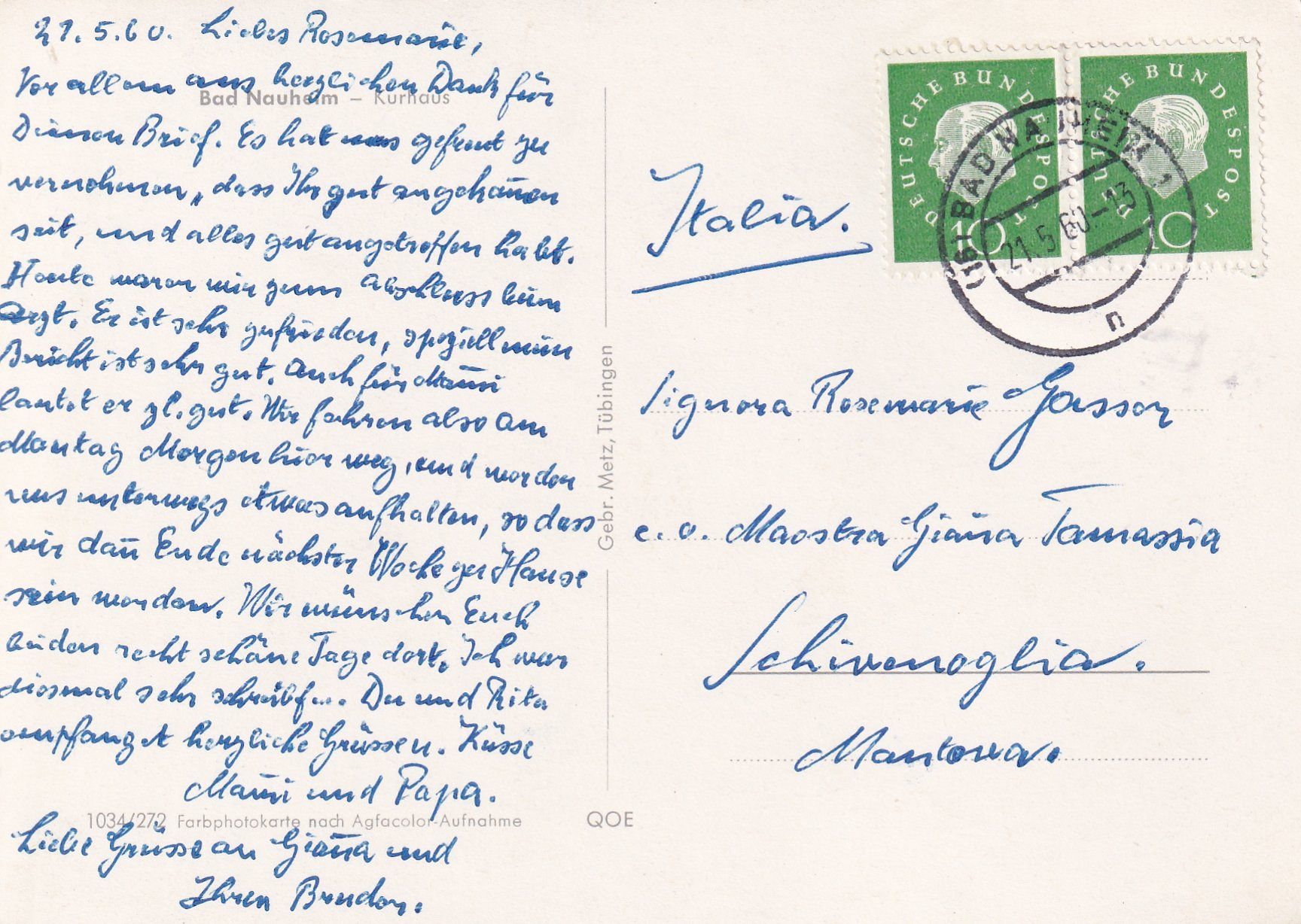 Cartoline postali: Bad Nauheim - Kurhaus /mp – Usato da Hombrechtikon venduto da Rudolf07 1